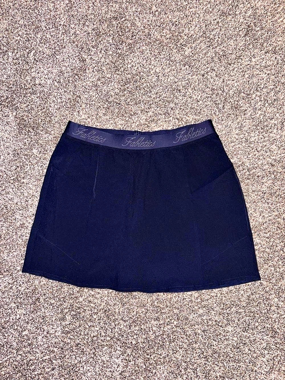 Fabletics Athletic Skort with Logo Waistband Black Mini Size Medium